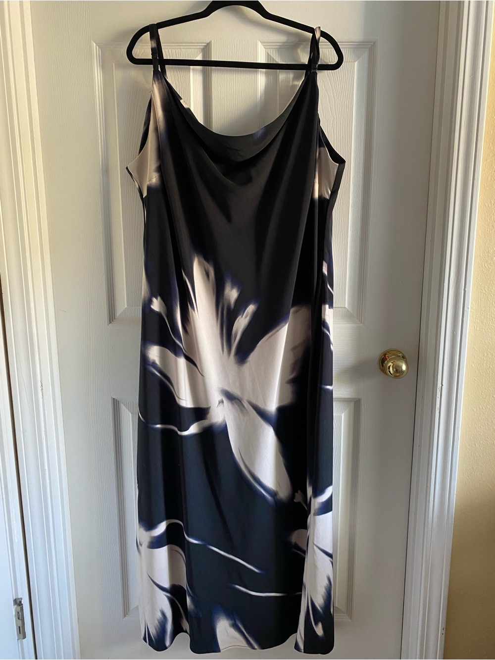 City Chic Black and Cream Slip Maxi Dress